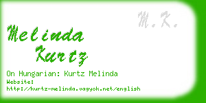 melinda kurtz business card